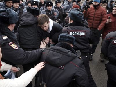 Митинг за свободу Рунета в марте 2019. Фото: Фото: Антон Карлинер  / "Новая газета"