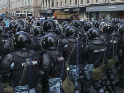 Разгон митинга в Москве. Фото: Associated Press