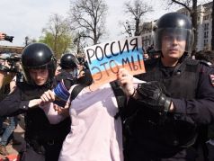 Арестованная Россия (протесты в Москве). Фото: Новая газета