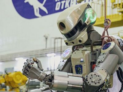 Подготовка робота "Федора" на Байконуре к полету к МКС. Фото: КЦ "Южный" / ЦЭНКИ