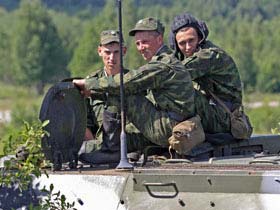 Российские военные в Грузии. Фото радио "Маяк" (с)