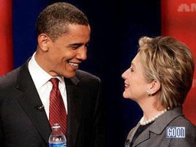 Хиллари Клинтон и Барак Обама. Фото: goon.ru 