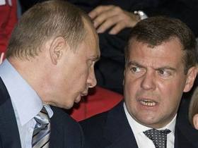 Медведев и Путин. Фото: gidroagrarii.org