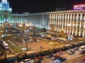 Триумфальная площадь перед митингом "несогласных". Фото: http://dao-b.livejournal.com