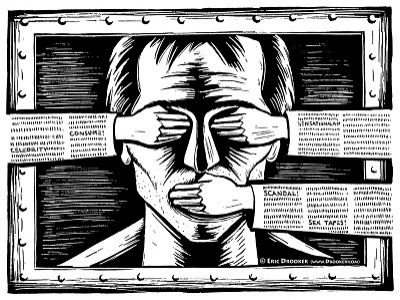 Плакат "Цензура". Источник - http://www.global-report.com/