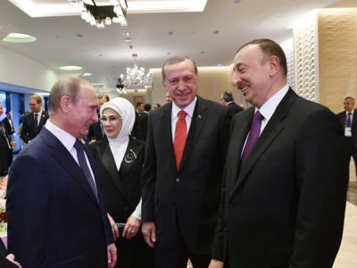 Путин, Алиев и Эрдоган. Фото: minval.az