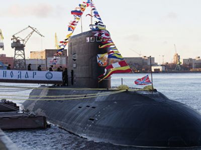 Дизель-электрическая подводная лодка "Краснодар". Фото: Игорь Руссак / РИА Новости