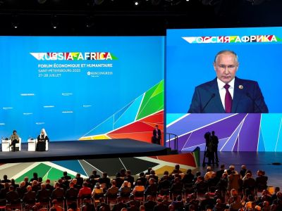 Выступление Путина на саммите "Россия - Африка", 27.07.23. Фото: kremlin.ru